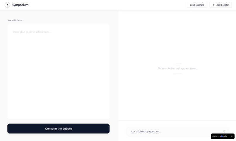 Symposium: Where Scholars Argue About Your Paper – screenshot 1