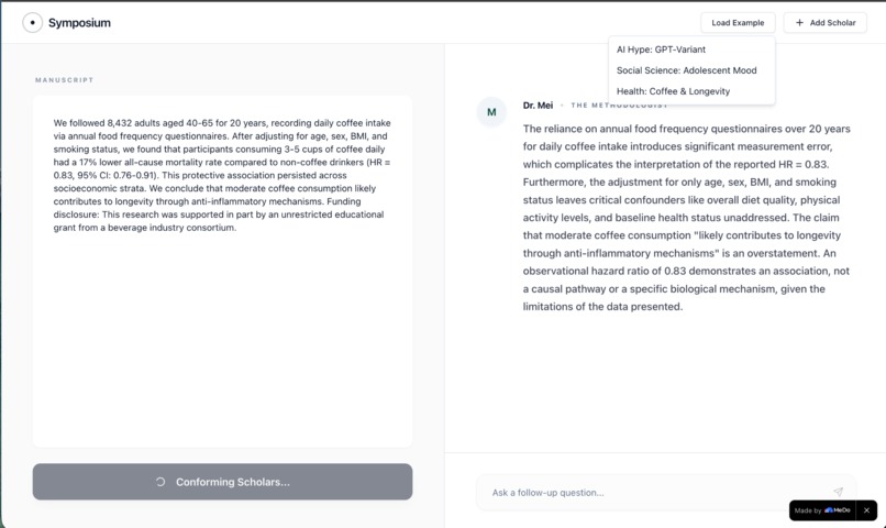 Symposium: Where Scholars Argue About Your Paper – screenshot 2