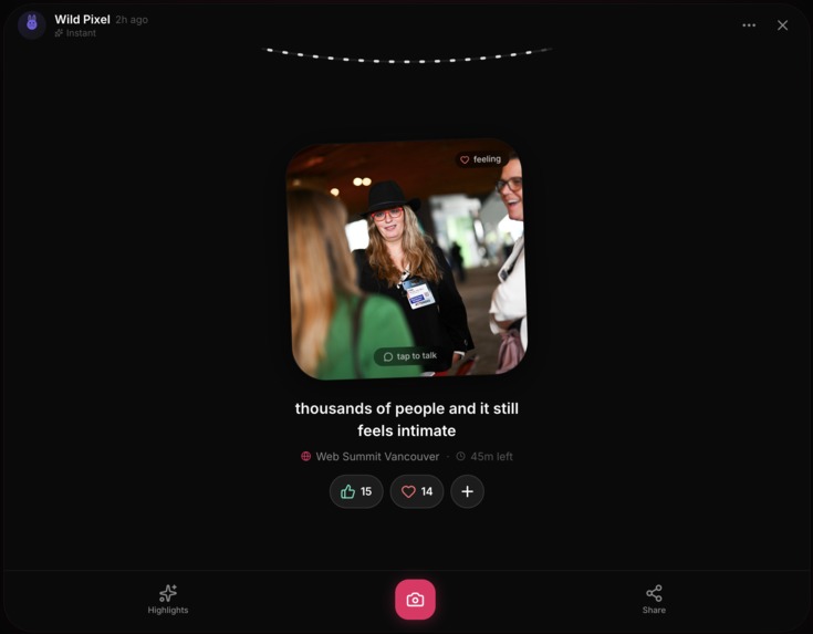WebSummit Instants – screenshot 2