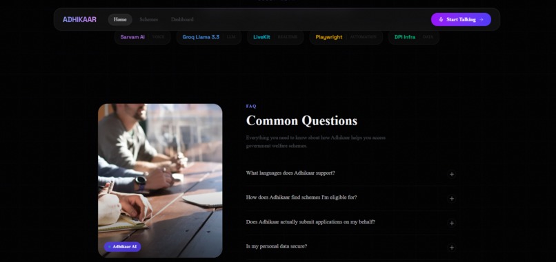 Adhikaar: India’s AI Welfare Copilot – screenshot 6