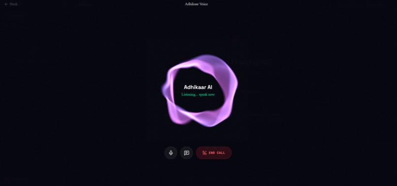 Adhikaar: India’s AI Welfare Copilot – screenshot 8