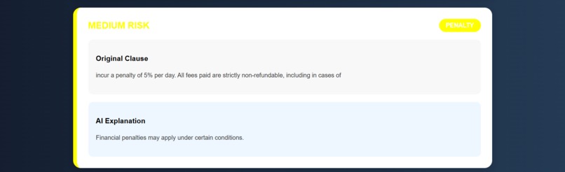 AI Contract Risk Flagging Tool – screenshot 5