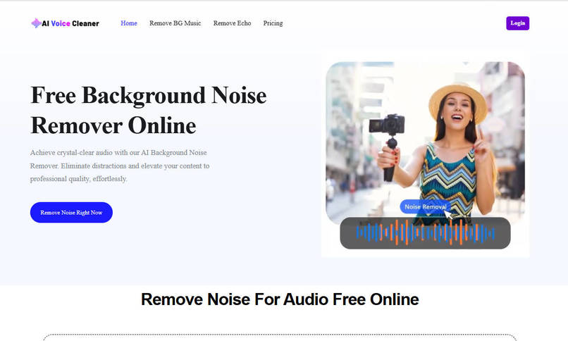 AI Voice Cleaner-Free Background Noise Remover Online – screenshot 1