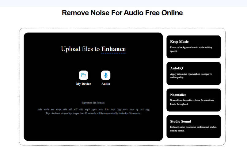 AI Voice Cleaner-Free Background Noise Remover Online – screenshot 3