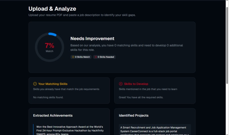 SkillMap - AI Powered Gap Analyser – screenshot 5