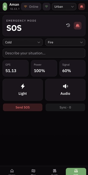 Aman — AI-Powered Survival Platform – screenshot 4