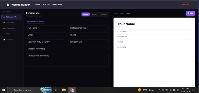 ResuMaker — Build Your Resume in Minutes – screenshot 1