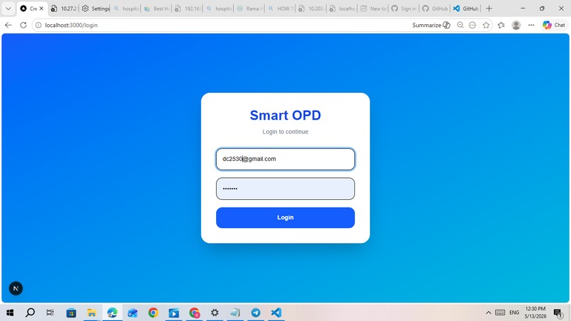 SmartOPD – Sustainable Digital Healthcare System – screenshot 1
