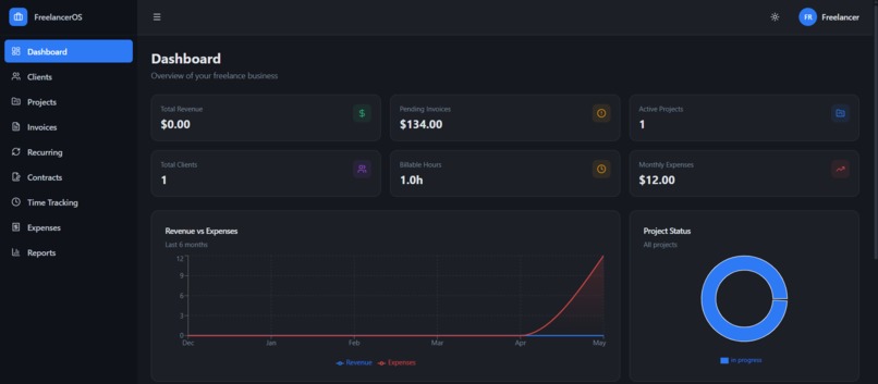 FreelancerOS – screenshot 1