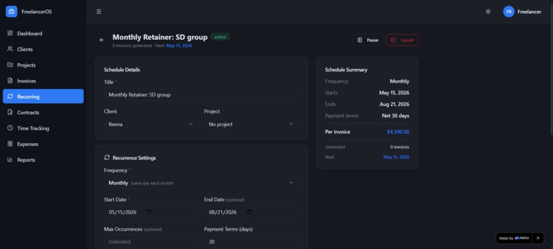 FreelancerOS – screenshot 3
