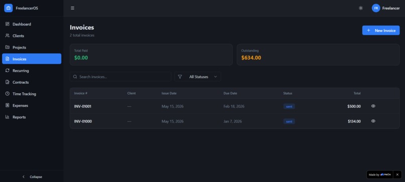 FreelancerOS – screenshot 4