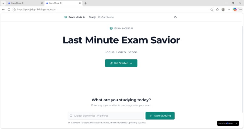Exam Mode AI – Last Minute Exam Savior – screenshot 1