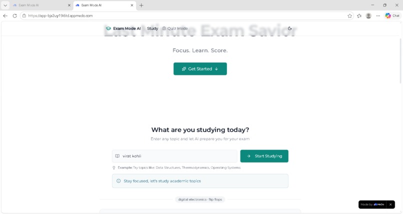 Exam Mode AI – Last Minute Exam Savior – screenshot 3