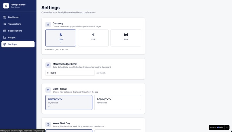 FamilyFinance – screenshot 2