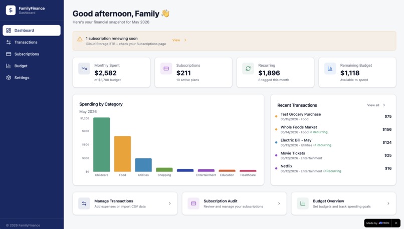 FamilyFinance – screenshot 3