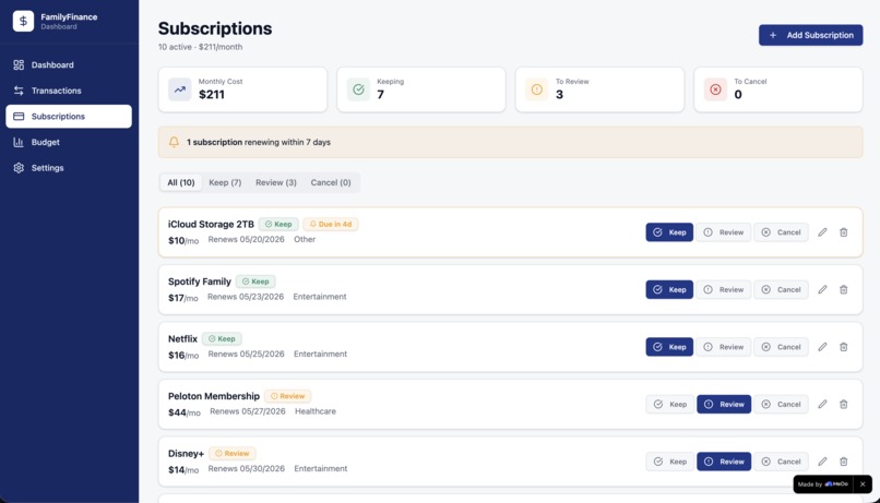 FamilyFinance – screenshot 5