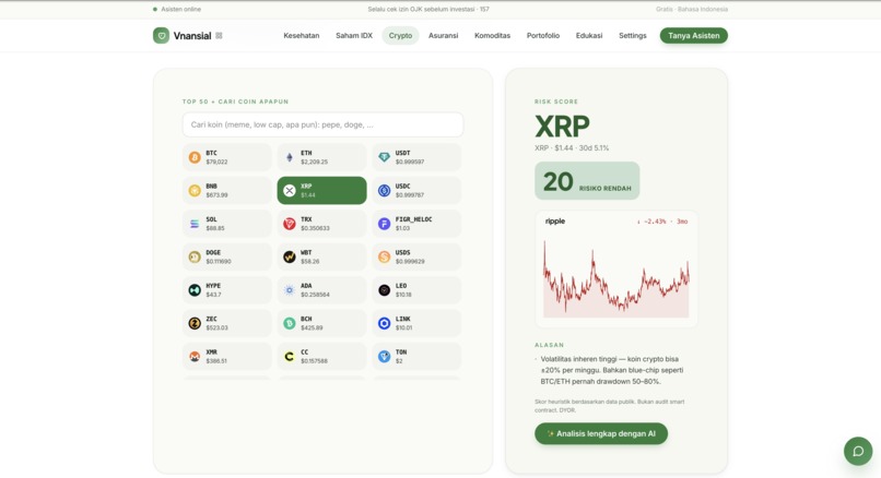 Vnansial: Autonomous AI Financial Guardian for Indonesia – screenshot 2