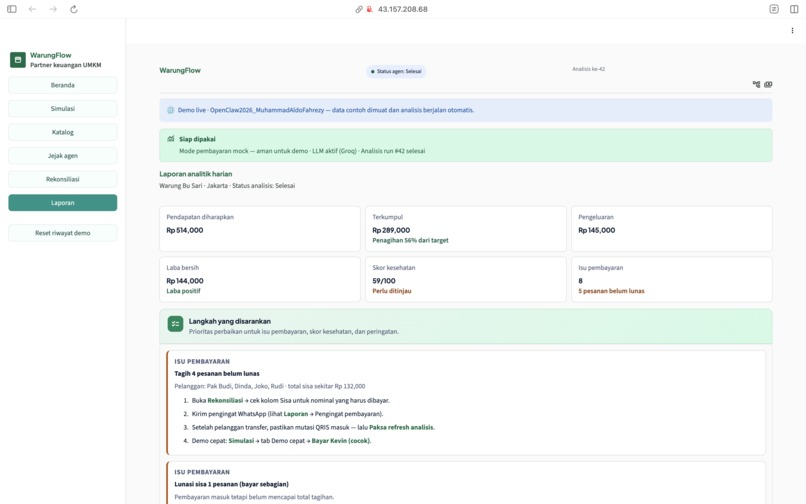 WarungFlow – screenshot 3