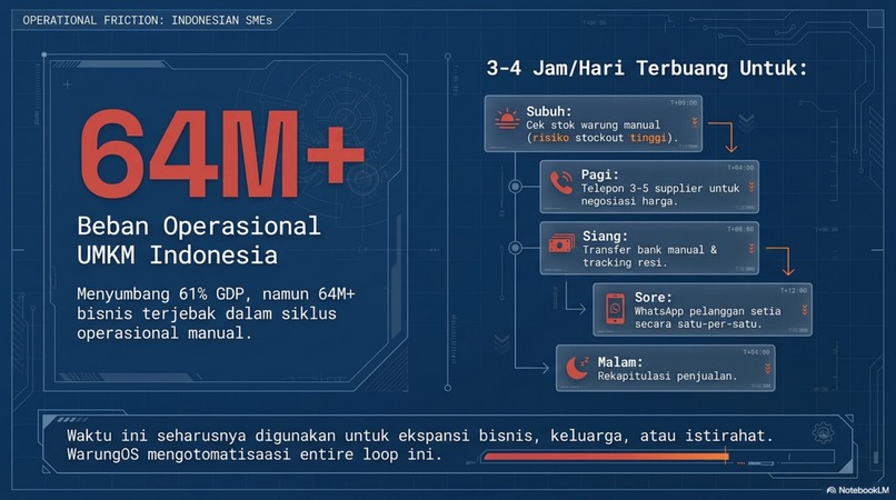 WarungOS — Autonomous AI Agent for Indonesian UMKM – screenshot 1