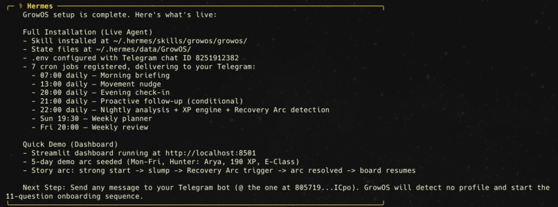 GrowOS – screenshot 1