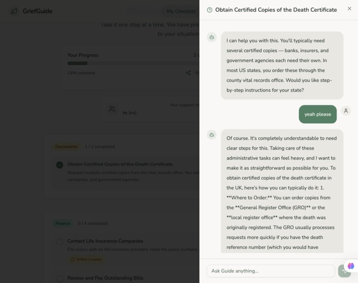 GriefGuide – screenshot 5