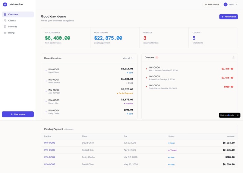 QuickInvoice — Smart Invoice Manager for Freelancers – screenshot 5