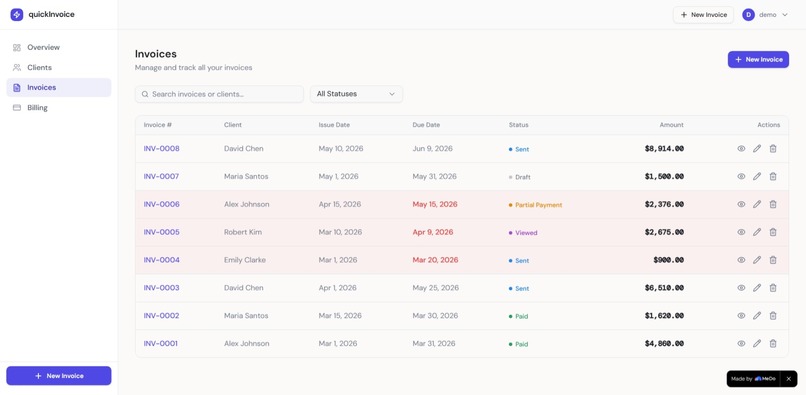 QuickInvoice — Smart Invoice Manager for Freelancers – screenshot 6