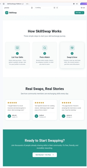 SkillSwap - Free Skill Exchange Platform – screenshot 3