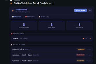 StrikeShield — Automated Mod Strike System