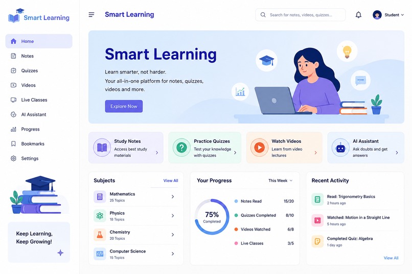 Smart learning  – screenshot 1