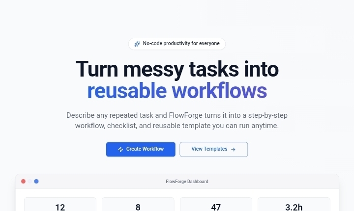 FlowForge – screenshot 1