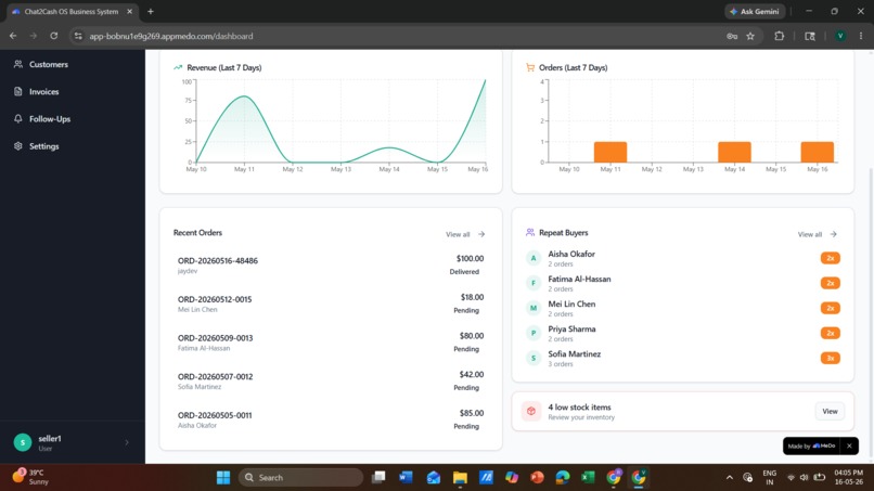 Chat2Order – screenshot 1