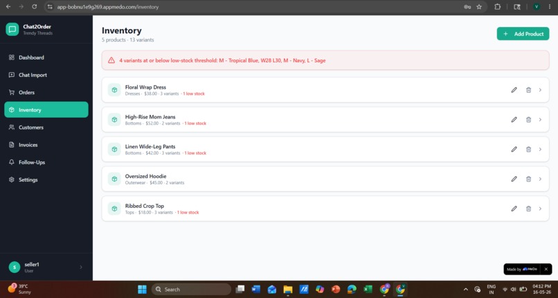 Chat2Order – screenshot 6