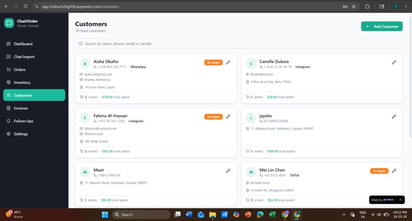 Chat2Order – screenshot 7