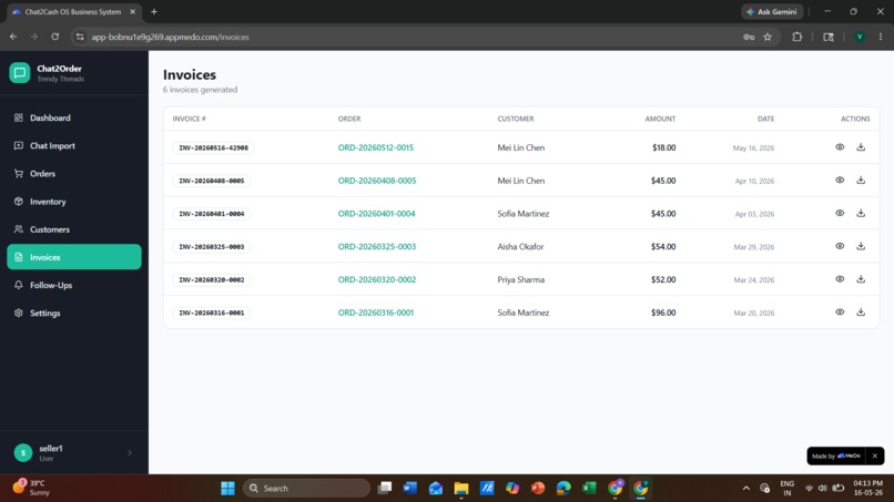 Chat2Order – screenshot 13