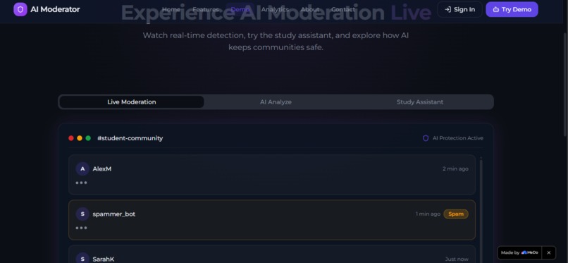 AI Moderator Assistant for Student Communities – screenshot 3