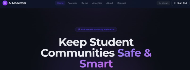 AI Moderator Assistant for Student Communities – screenshot 4