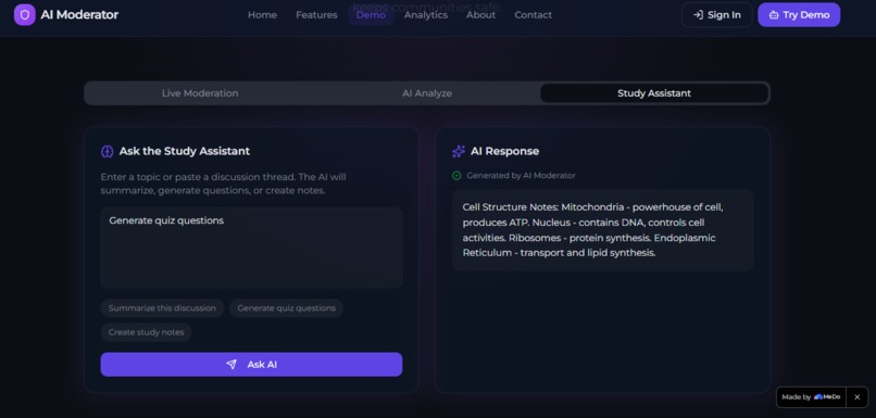 AI Moderator Assistant for Student Communities – screenshot 7
