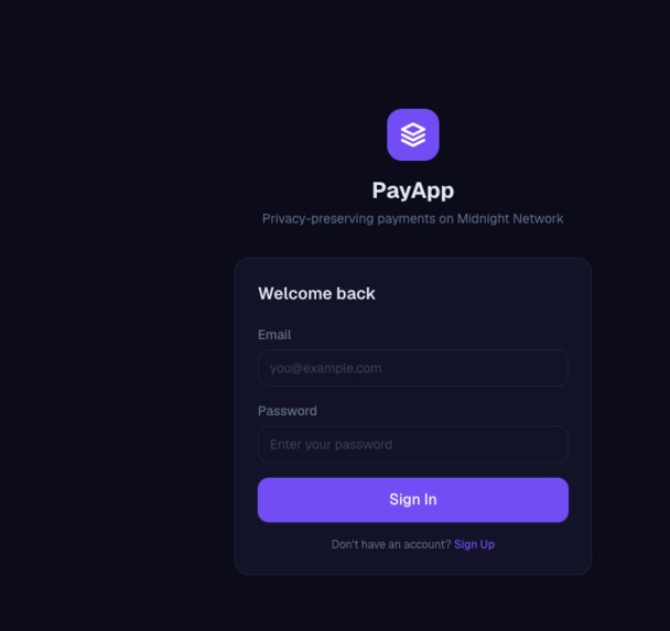 blogchain payment application – screenshot 2