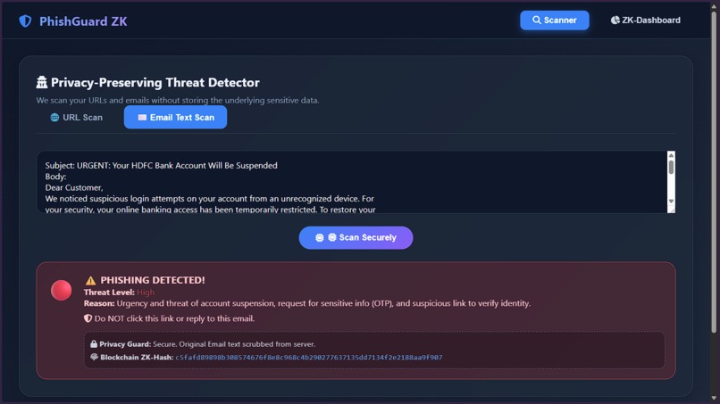 PhishGuard ZK: Privacy AI – screenshot 4