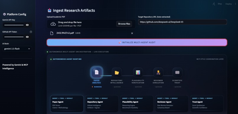 VerifyAI: Autonomous Scientific Intelligence Platform – screenshot 2