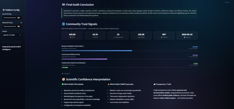 VerifyAI: Autonomous Scientific Intelligence Platform – screenshot 12