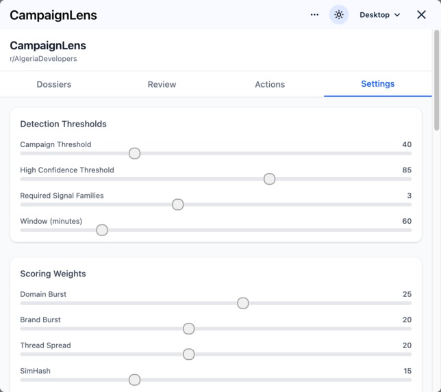 CampaignLens – screenshot 4