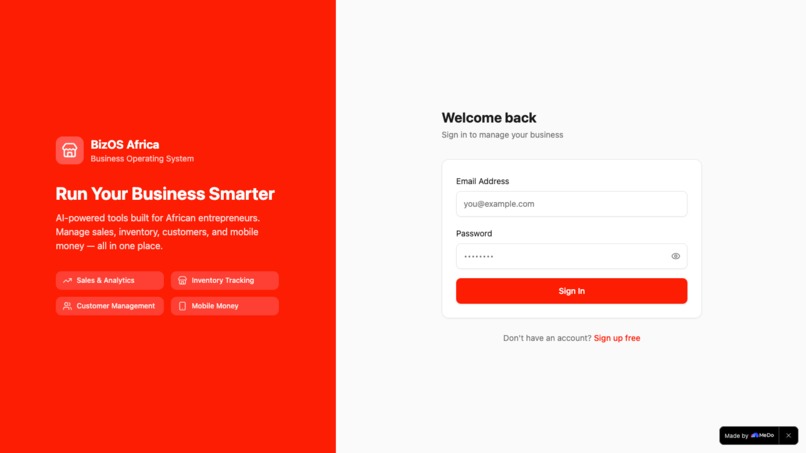 BizOS Africa – screenshot 2