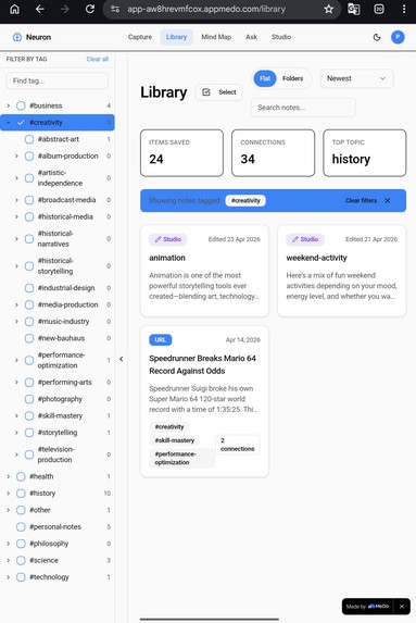 Neuron: A Second Brain – screenshot 2