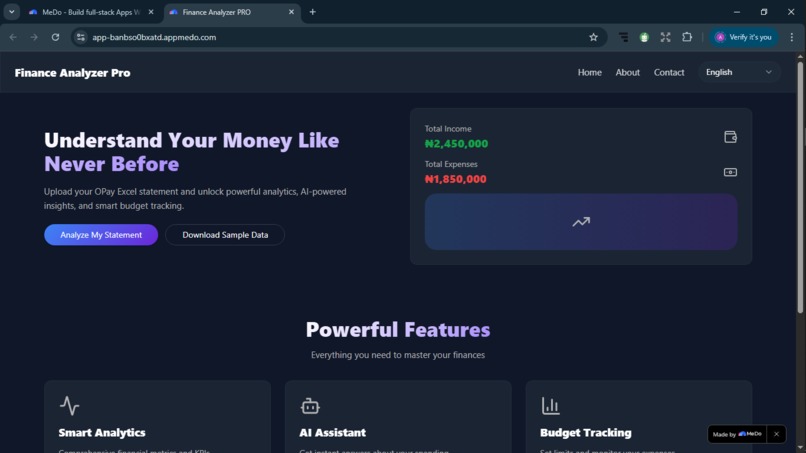 Finance Analyzer Pro – screenshot 1