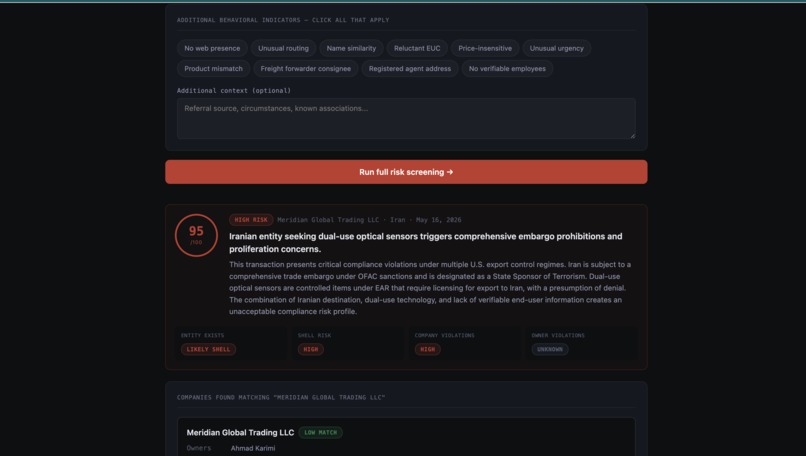 RedFlag AI – screenshot 2