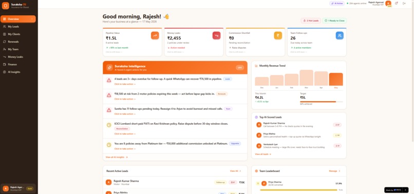 Suraksha OS - Insurance CRM – screenshot 5