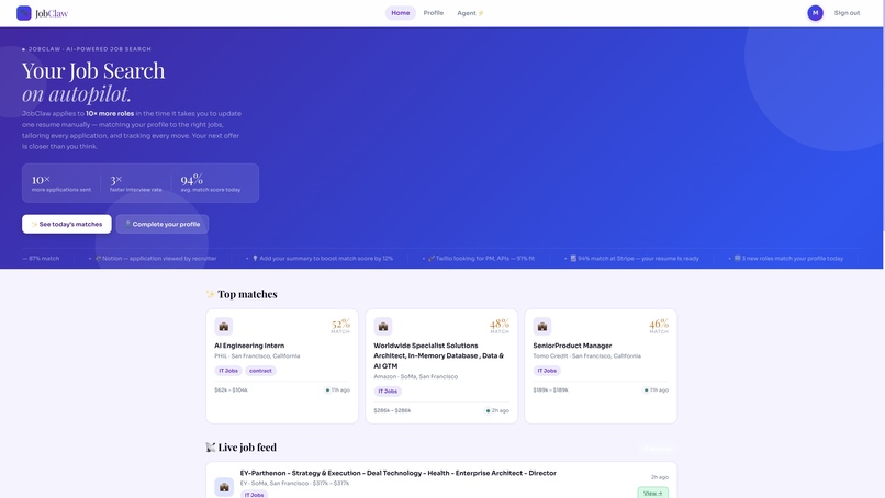 JobClaw – screenshot 1