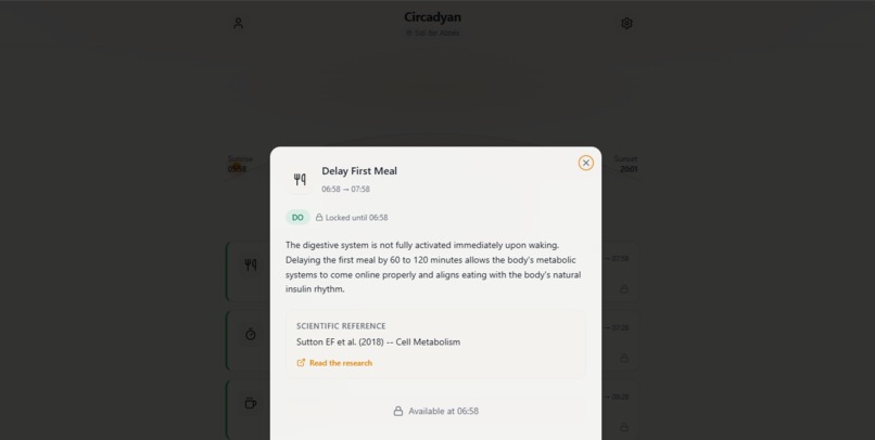 Circadyan - Your sun-synced rules and habits – screenshot 2
